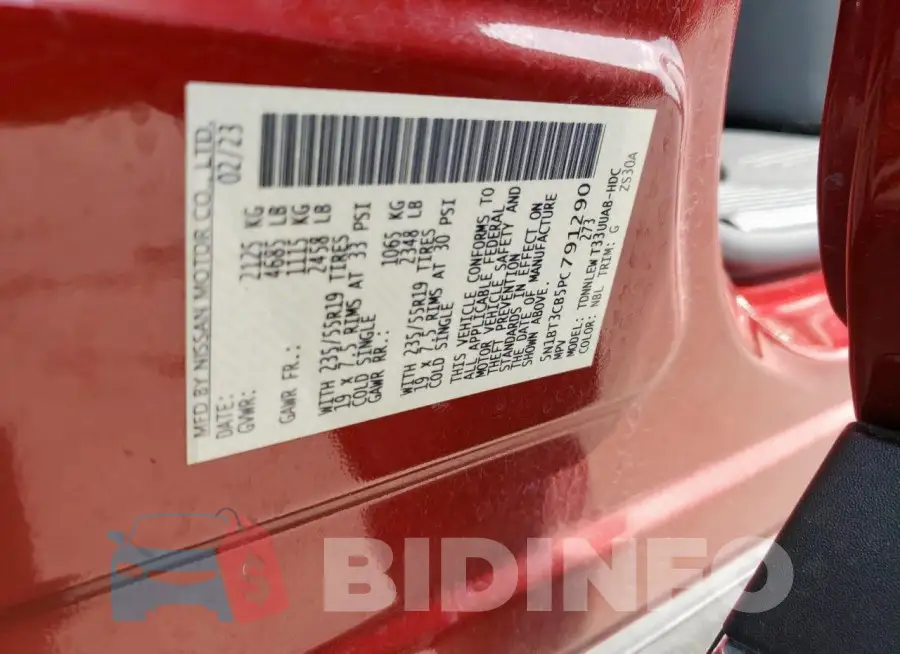 5N1BT3CB5PC791290 Photo# 14