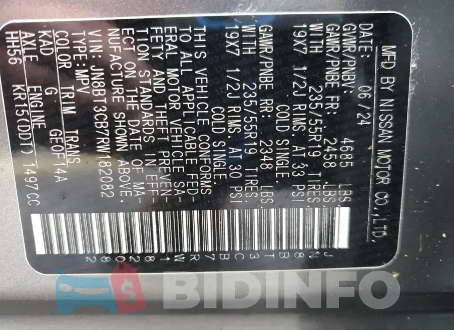 JN8BT3CB7RW182082 Photo# 13
