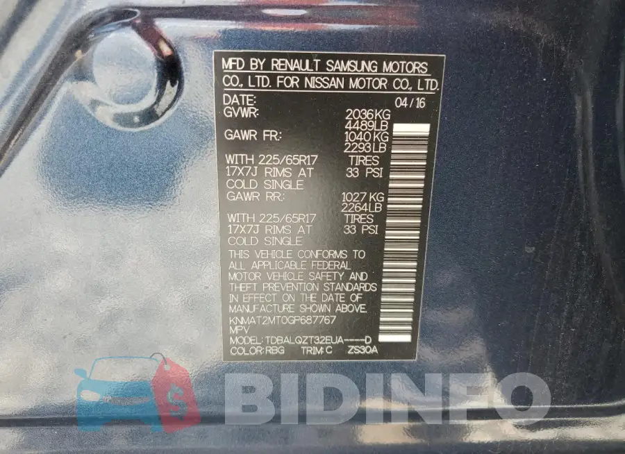 KNMAT2MT0GP687767 Photo# 13