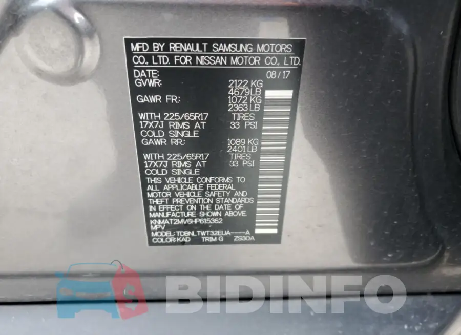 KNMAT2MV6HP615362 Photo# 13