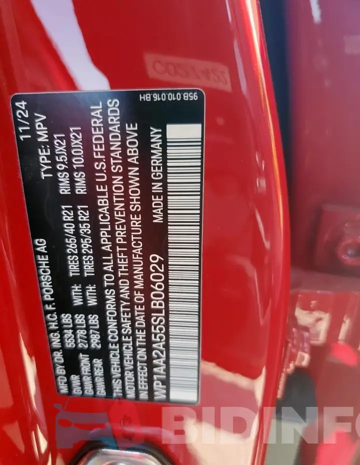 WP1AA2A55SLB06029 Photo# 12