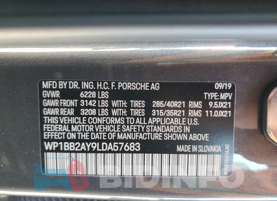 WP1BB2AY9LDA57683 Photo# 13