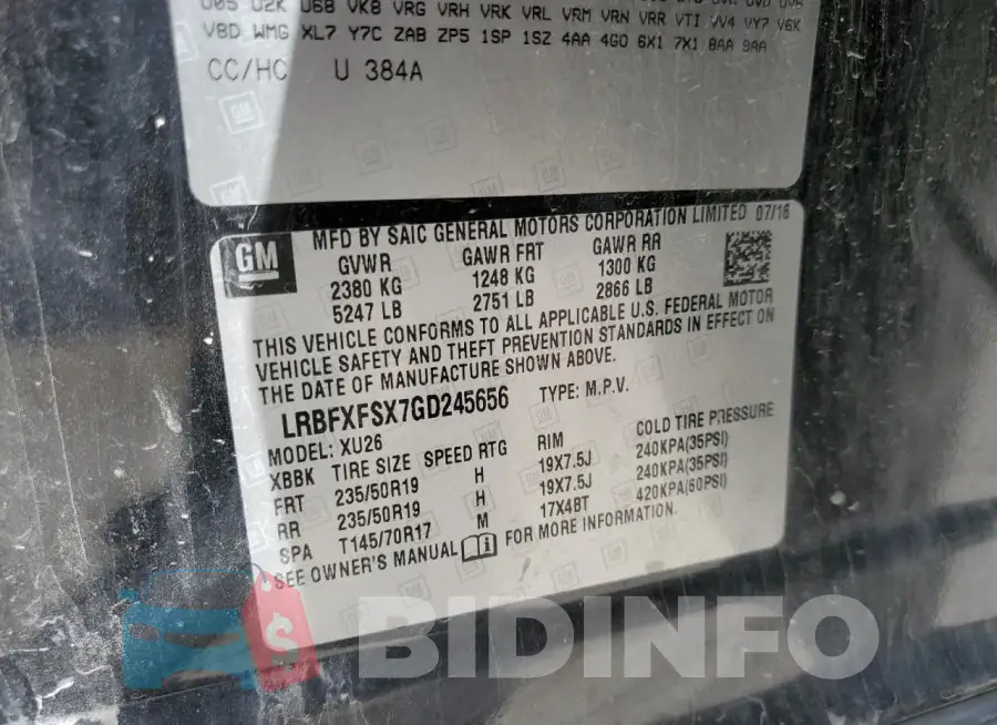 LRBFXFSX7GD245656 Photo# 13