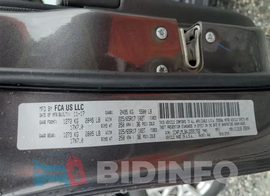 1C4PJMLB4JD591752 Photo# 14