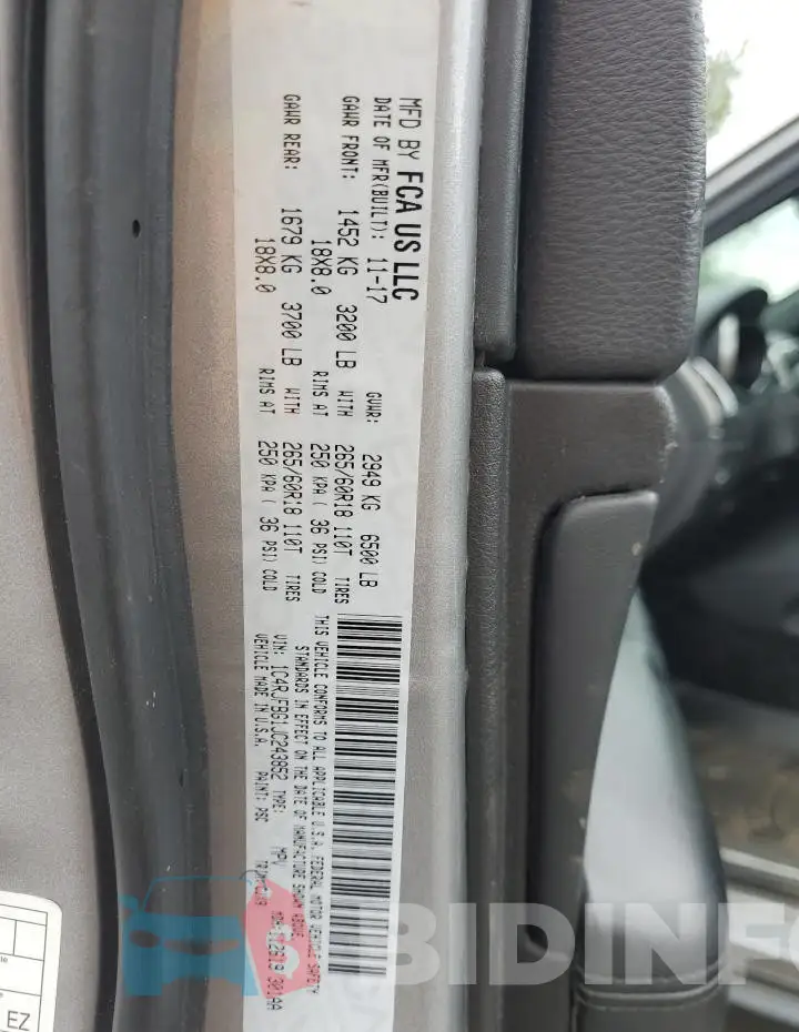 1C4RJFBG1JC243852 Photo# 13