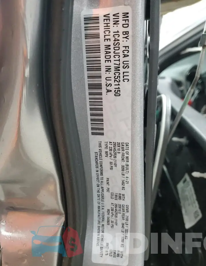 1C4SDJCT7MC521150 Photo# 13