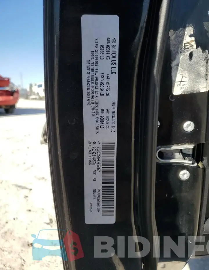 2C3CDXBGXKH659887 Photo# 13