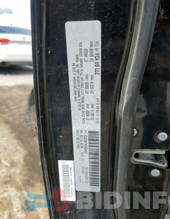 2C3CDXKT4KH600427 Photo# 13