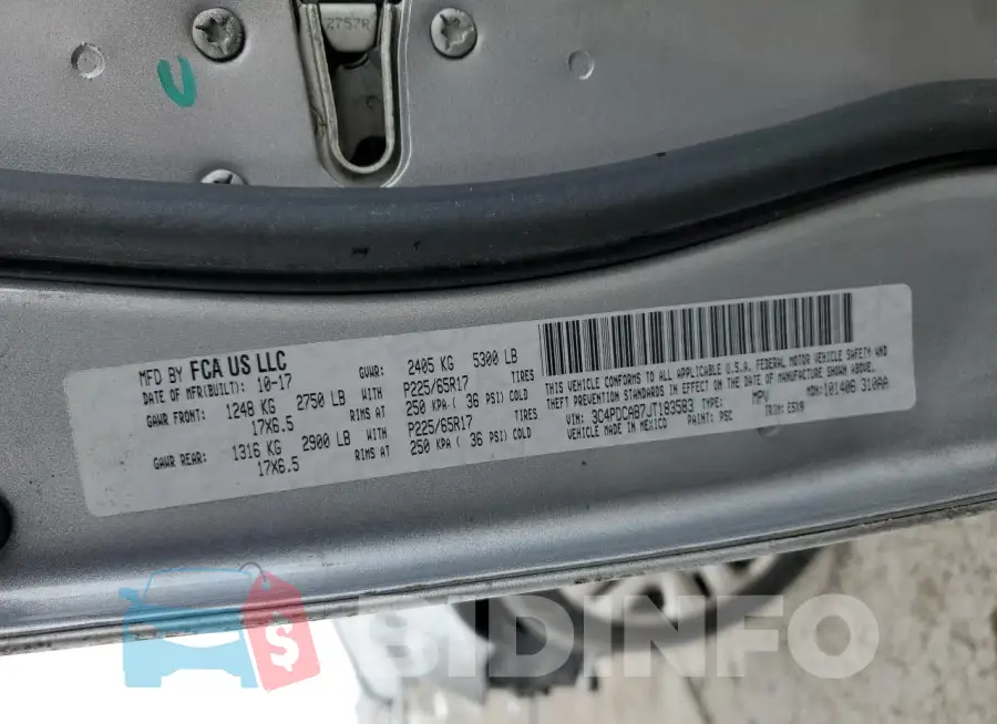 3C4PDCAB7JT183583 Photo# 14