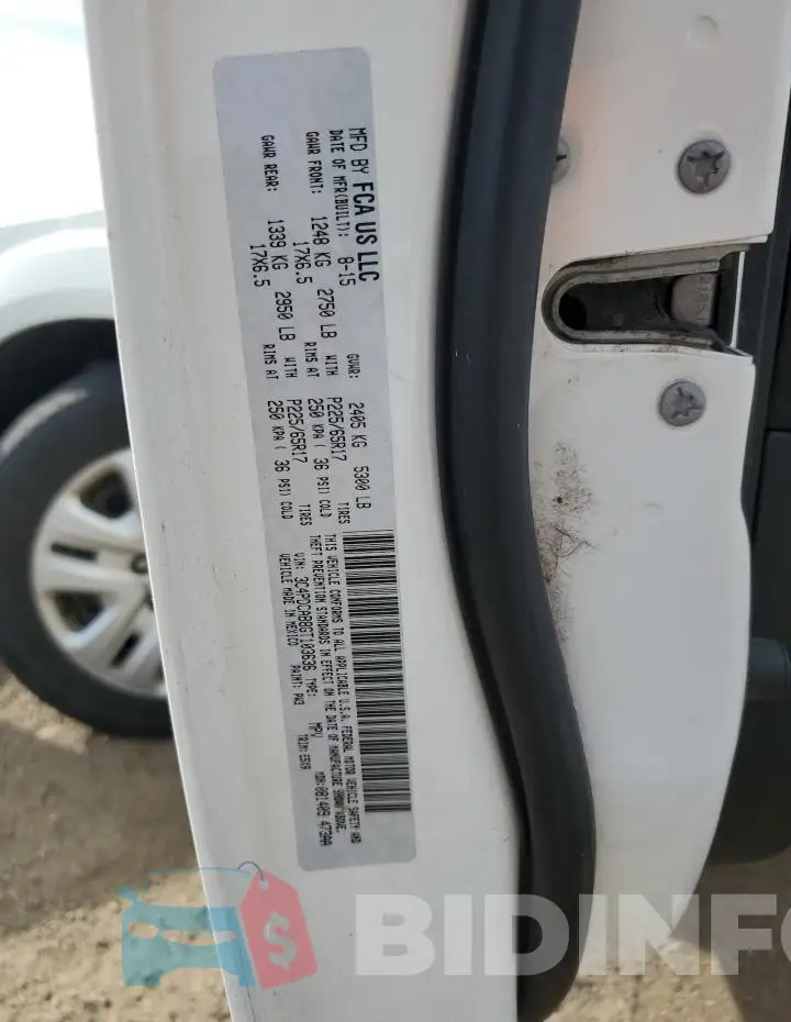 3C4PDCAB8GT103636 Photo# 13