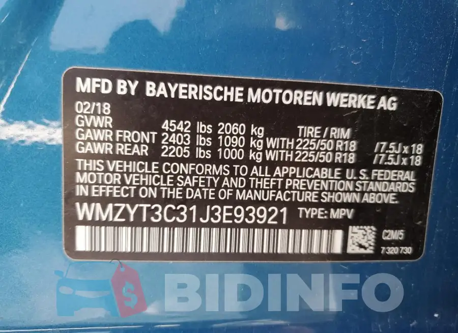WMZYT3C31J3E93921 Photo# 12