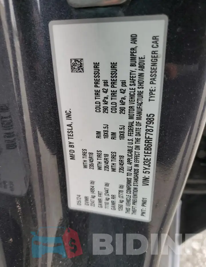 5YJ3E1EB6RF787985 Photo# 12