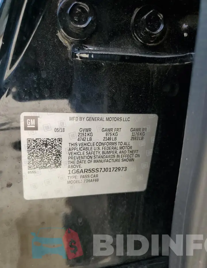 1G6AR5SS7J0172973 Photo# 12