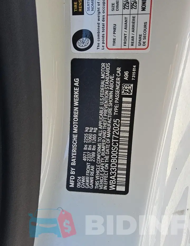 WBA33DB00SCT72025 Photo# 12