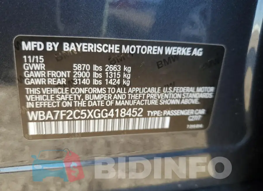 WBA7F2C5XGG418452 Photo# 12