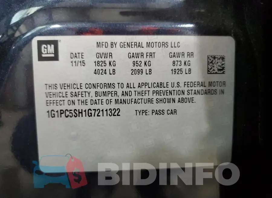 1G1PC5SH1G7211322 Photo# 13