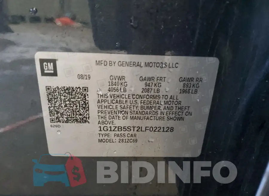 1G1ZB5ST2LF022128 Photo# 12