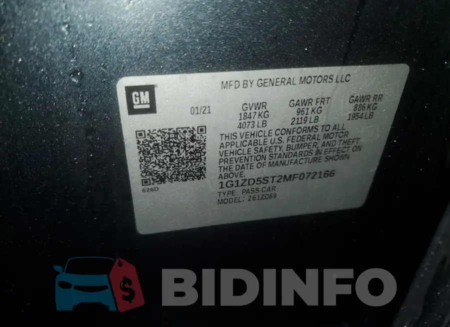 1G1ZD5ST2MF072166 Photo# 13