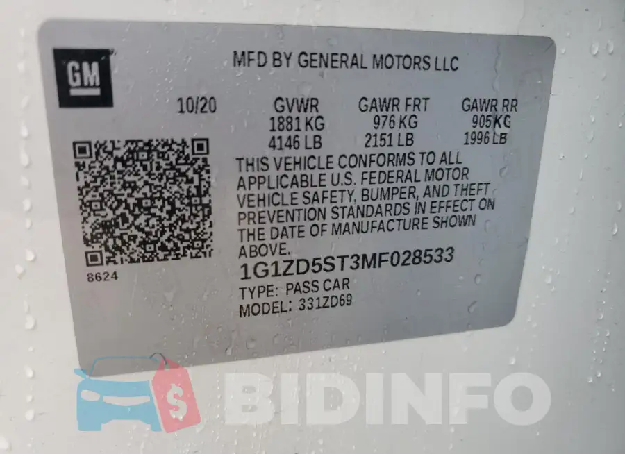 1G1ZD5ST3MF028533 Photo# 12
