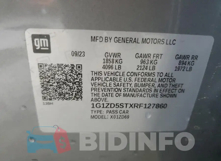1G1ZD5STXRF127860 Photo# 12