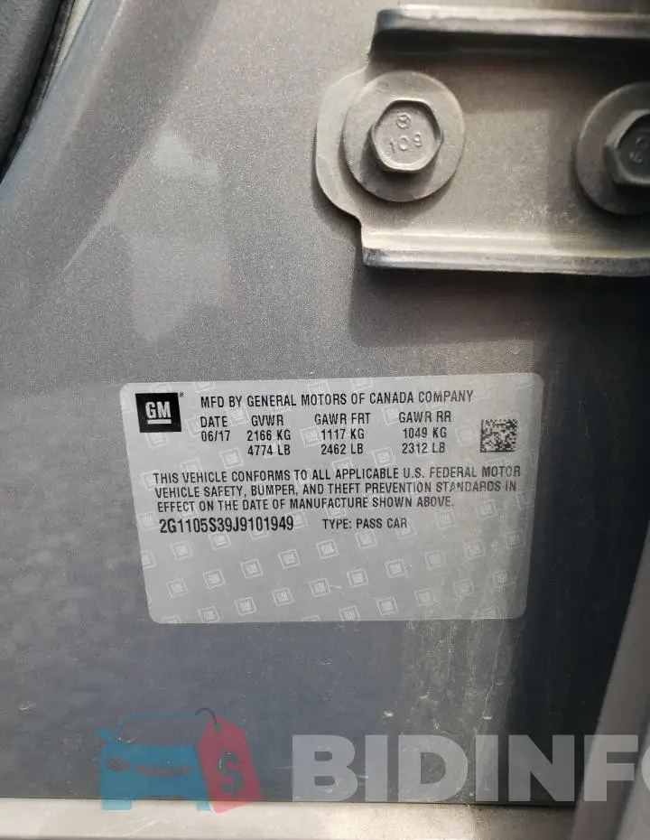 2G1105S39J9101949 Photo# 12