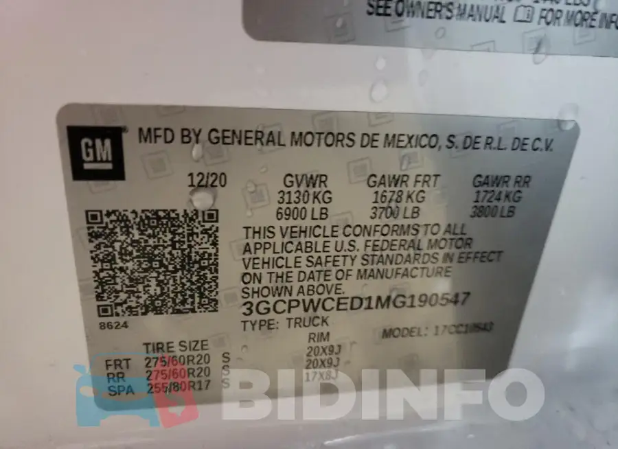 3GCPWCED1MG190547 Photo# 13