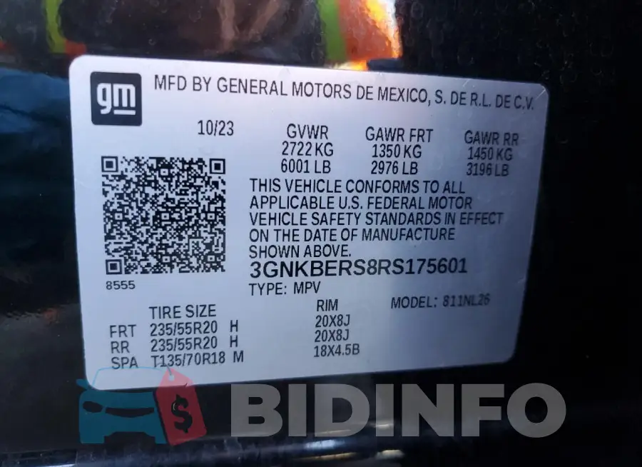 3GNKBERS8RS175601 Photo# 12