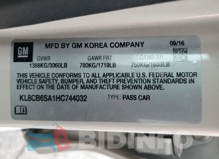 KL8CB6SA1HC744032 Photo# 12
