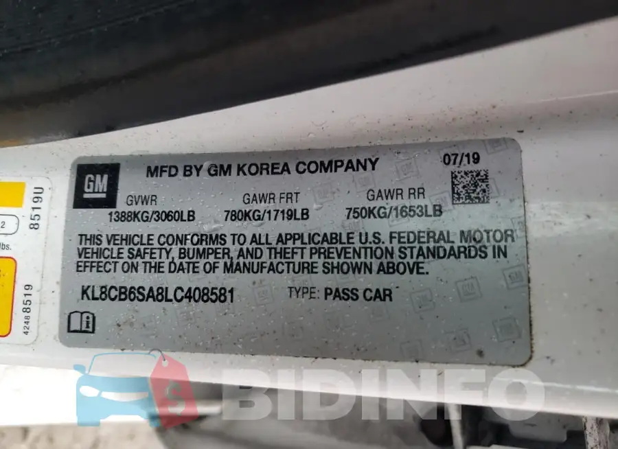 KL8CB6SA8LC408581 Photo# 12