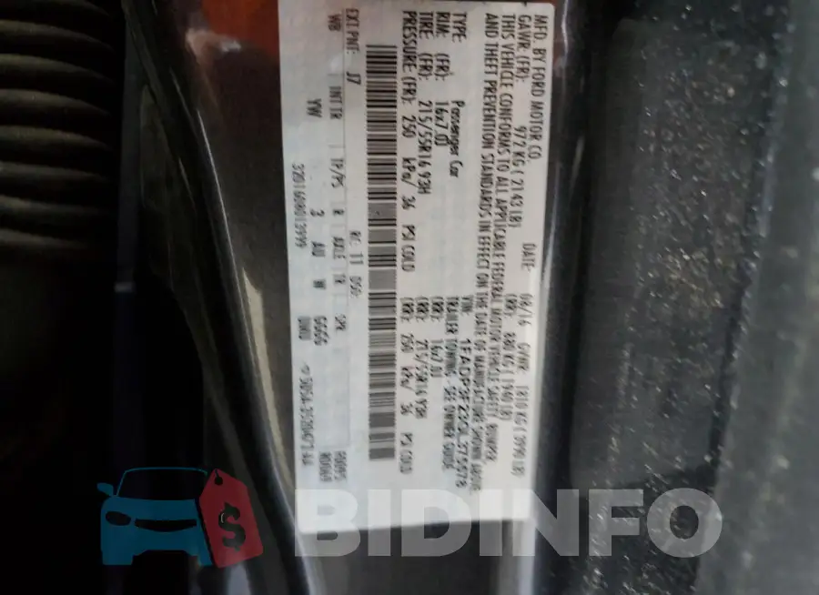 1FADP3F23GL375578 Photo# 13