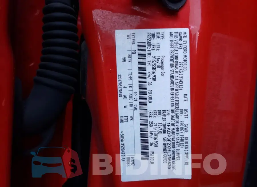 1FADP3F2XHL286639 Photo# 12
