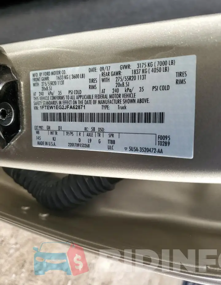 1FTEW1EG2JFA62871 Photo# 12