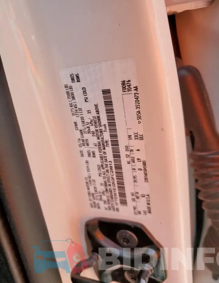 1FTEW1EG5GFC29913 Photo# 12