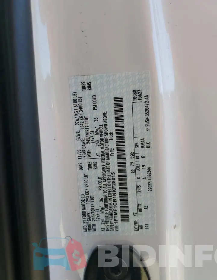 1FTMF1CB1NKF28015 Photo# 12