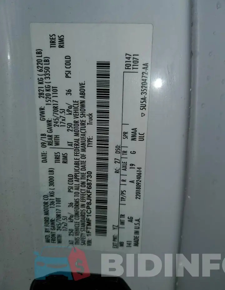 1FTMF1CP8JKF68730 Photo# 12