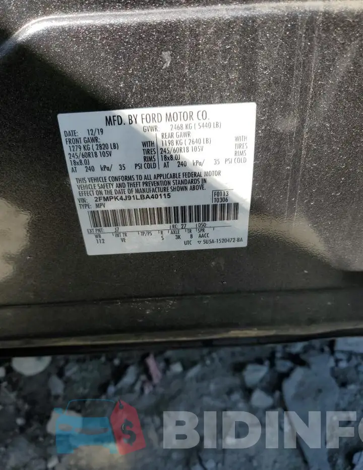 2FMPK4J91LBA40115 Photo# 13