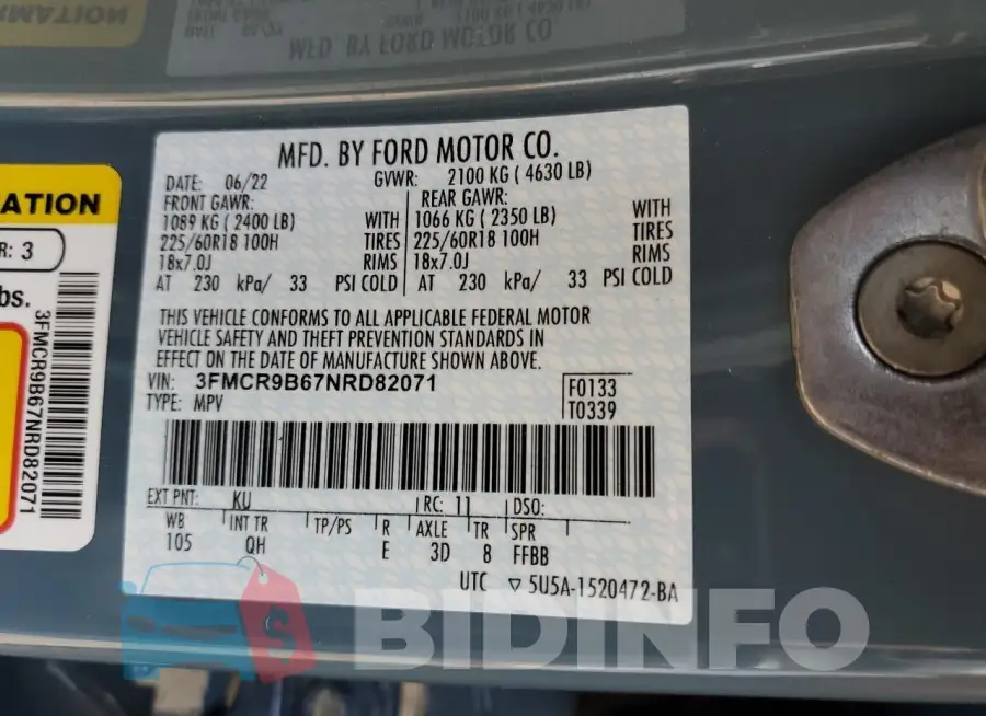 3FMCR9B67NRD82071 Photo# 13