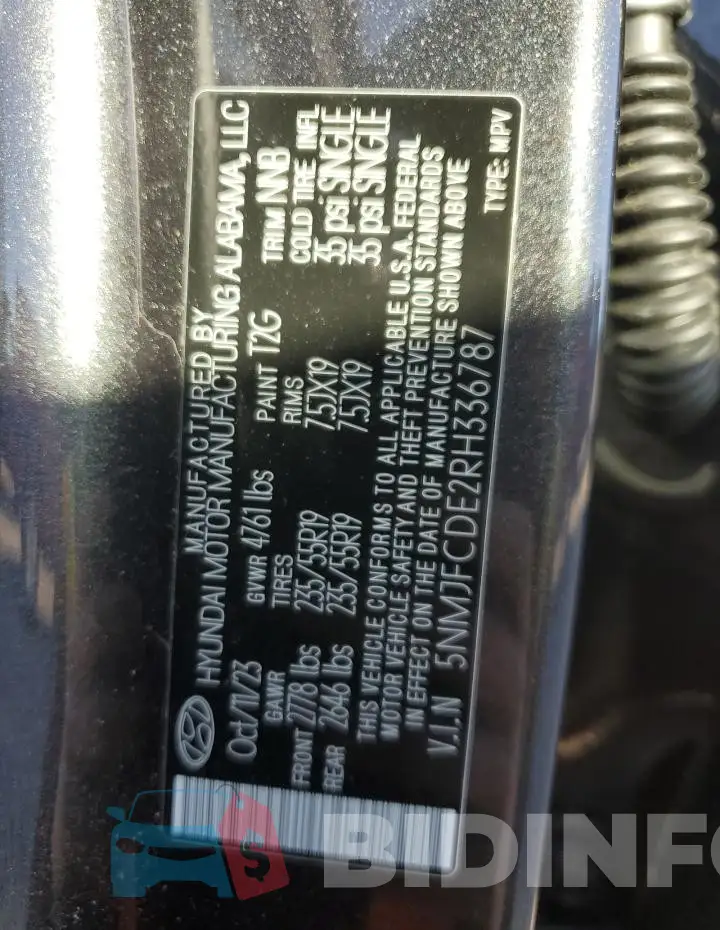 5NMJFCDE2RH336787 Photo# 13