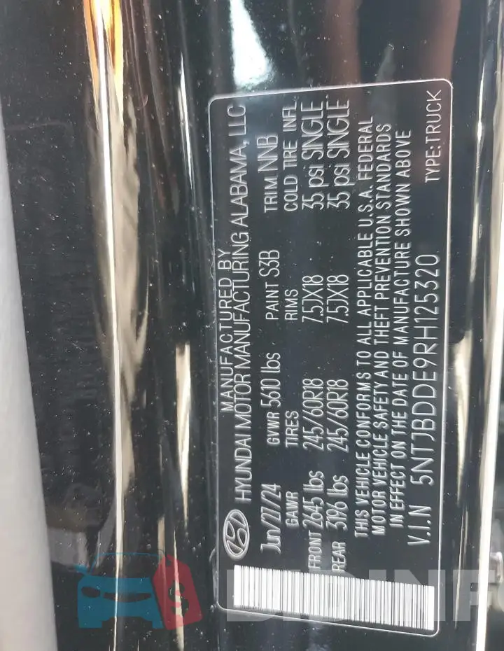 5NTJBDDE9RH125320 Photo# 12
