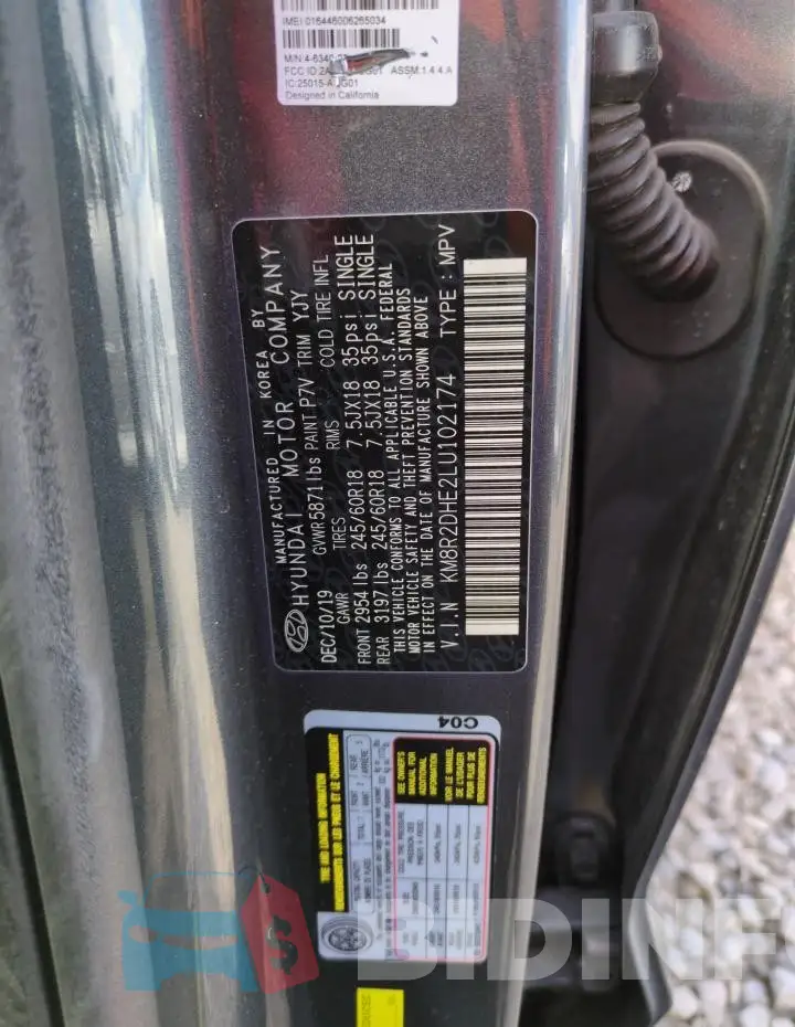 KM8R2DHE2LU102174 Photo# 12