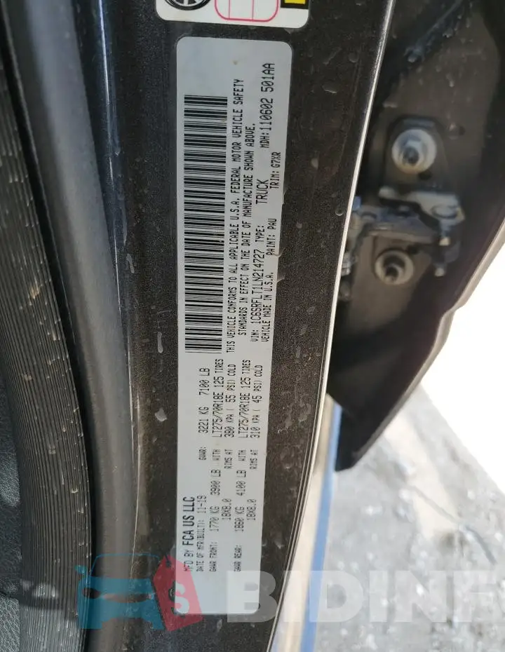 1C6SRFLT1LN214727 Photo# 12