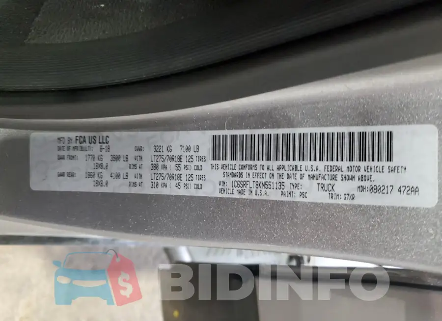 1C6SRFLT8KN551135 Photo# 12