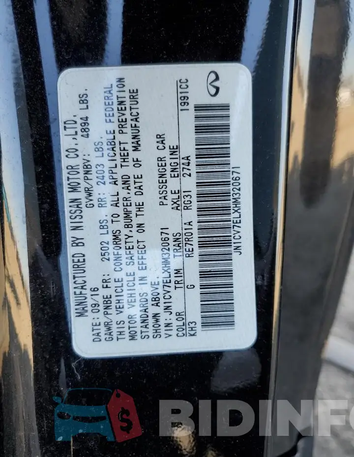 JN1CV7ELXHM320671 Photo# 12