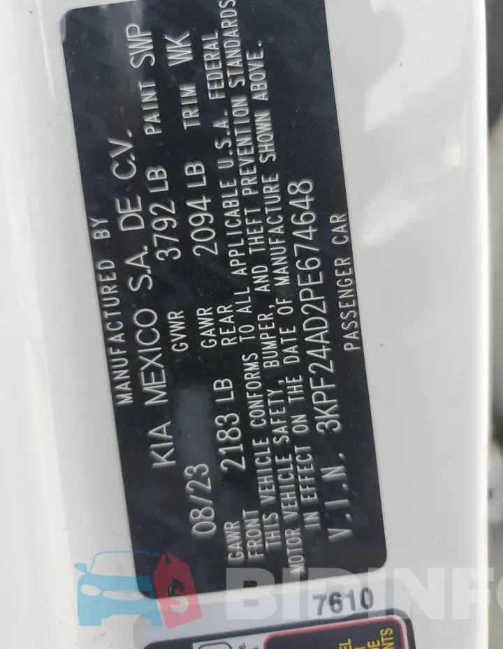 3KPF24AD2PE674648 Photo# 12