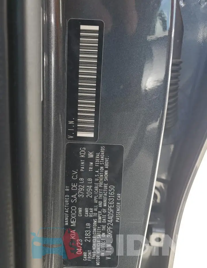 3KPF24AD5PE631650 Photo# 13