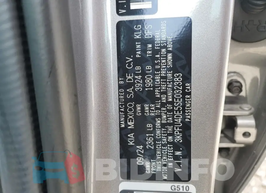 3KPFU4DE5SE032383 Photo# 12