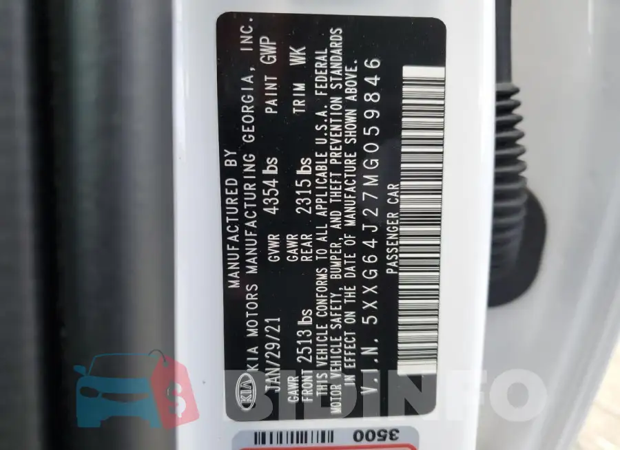 5XXG64J27MG059846 Photo# 12