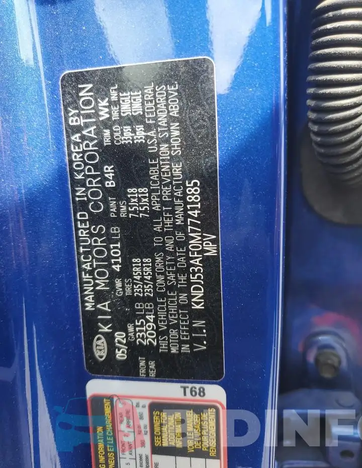 KNDJ53AF0M7741885 Photo# 13