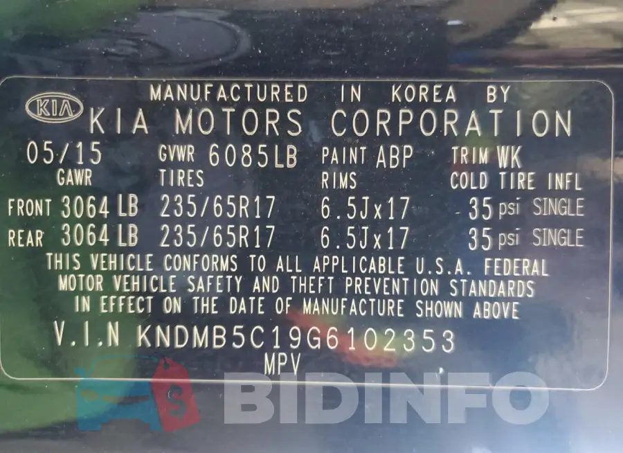 KNDMB5C19G6102353 Photo# 13