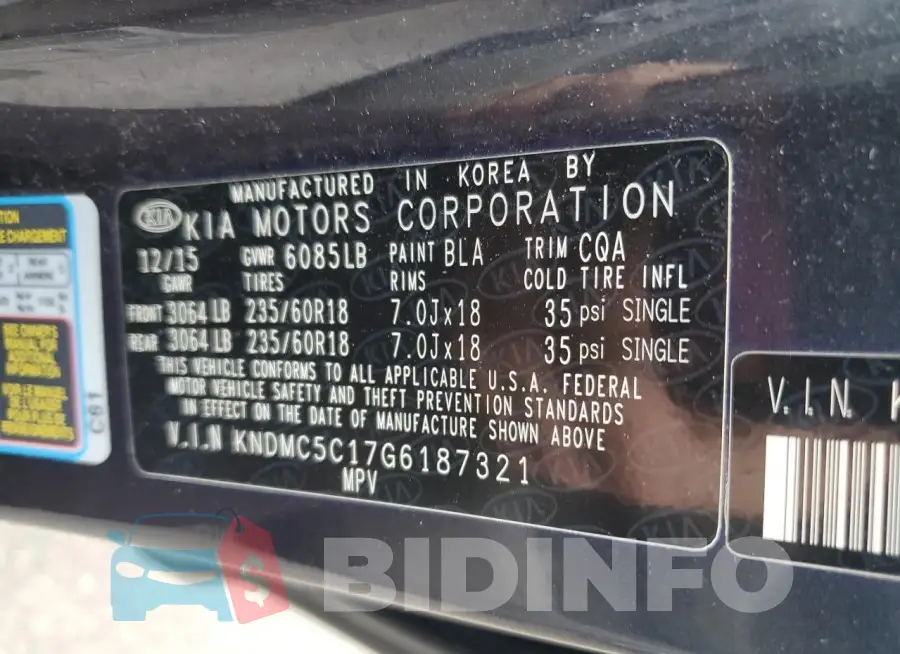 KNDMC5C17G6187321 Photo# 13